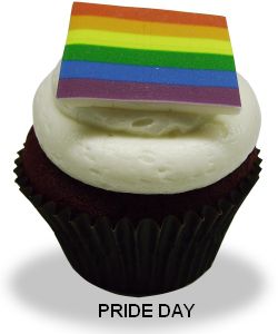 Toronto Cupcakes Pride cupcake celebrating diversity