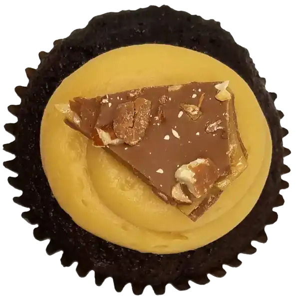 Top view of Chocolate Caramel II cupcake