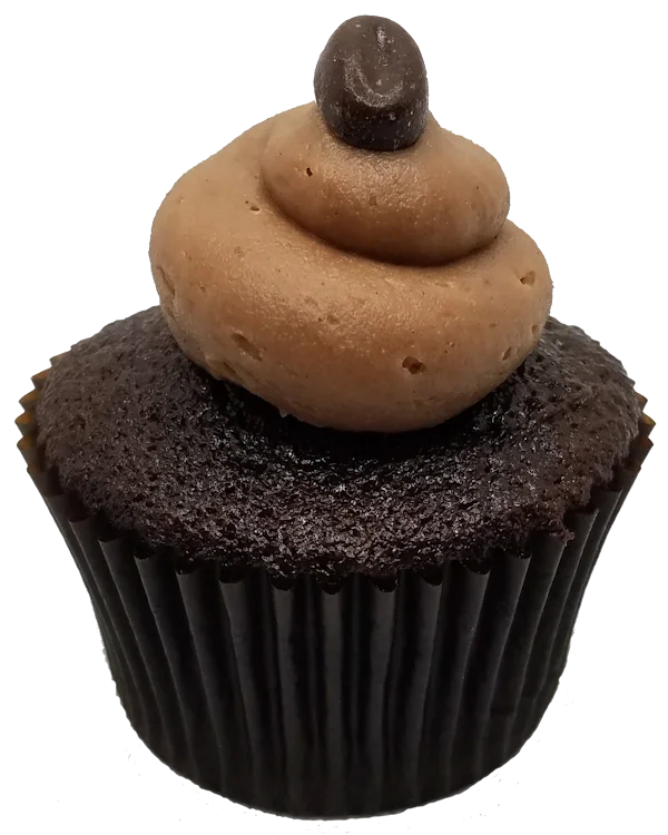 Toronto Cupcakes Chocolate Mocha cupcake with mocha frosting and dark chocolate coffee bean