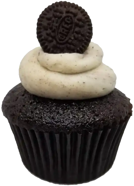 Toronto Cupcakes Chocolate Oreo cupcake with oreo/vanilla and a mini oreo cookie